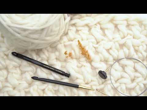 KnitPro Bequest Tunisian Hooks in Lantern Moon collection.